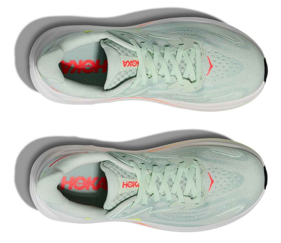 Hoka One One Clifton 10 Sea Glass Neon Flame (Women's)