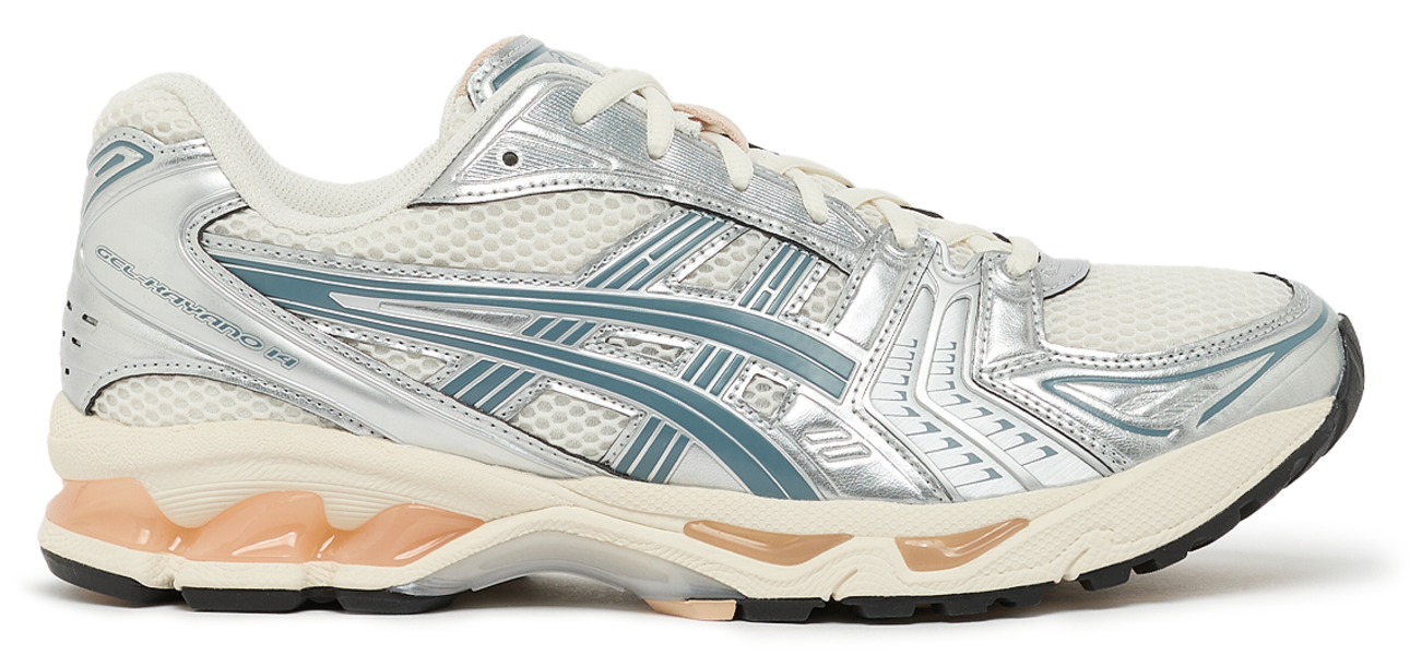 ASICS Gel-Kayano 14 Birch Pure Silver Teal Gold