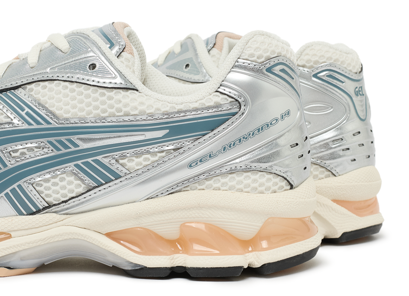 ASICS Gel-Kayano 14 Birch Pure Silver Teal Gold