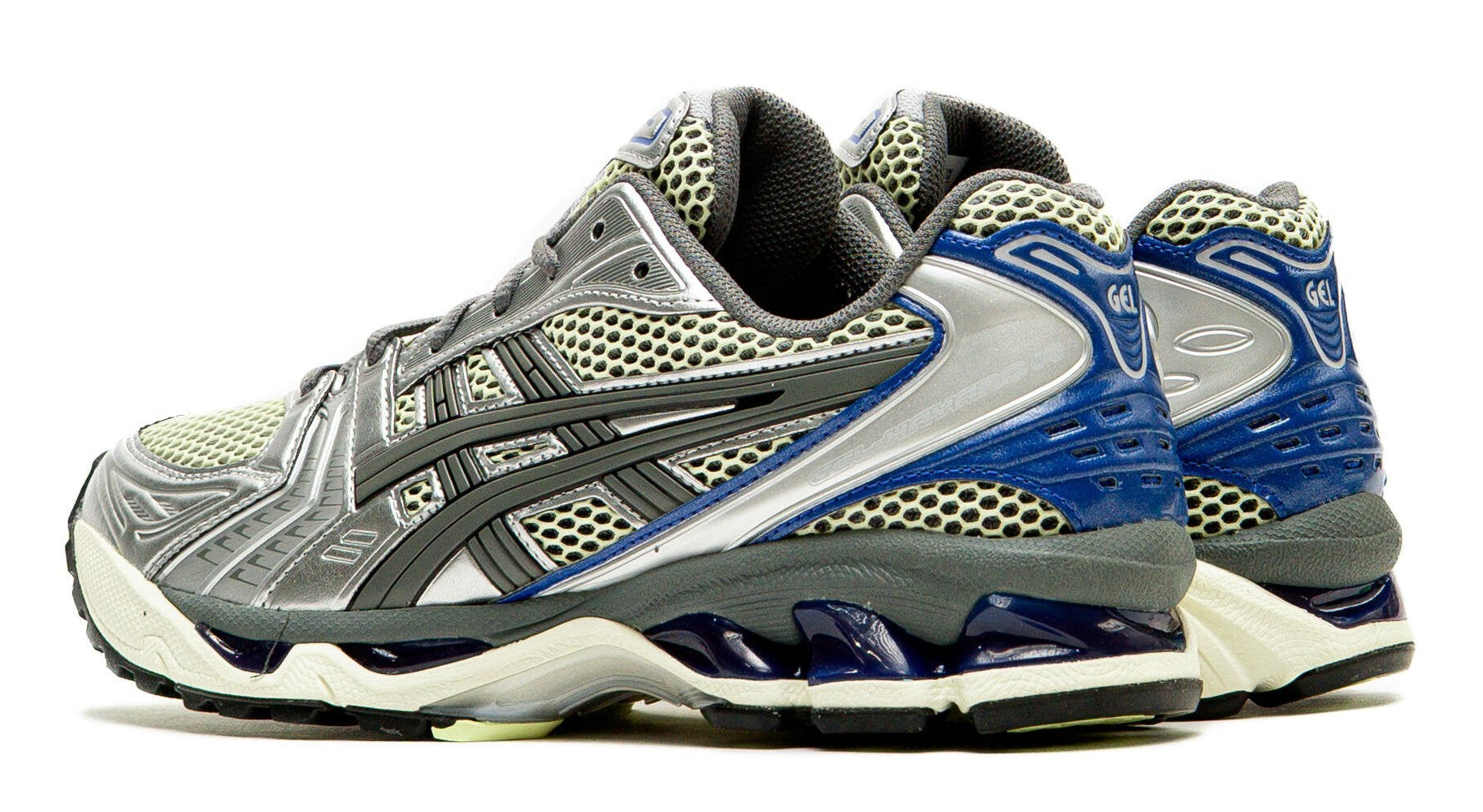 ASICS Gel-Kayano 14 Soft Yellow Asics Blue