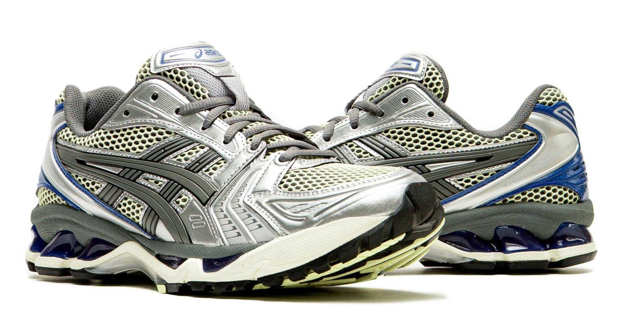 ASICS Gel-Kayano 14 Soft Yellow Asics Blue