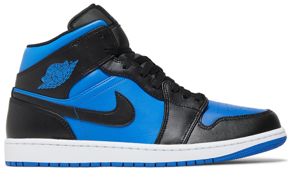 Jordan 1 Mid Black Royal Metallic