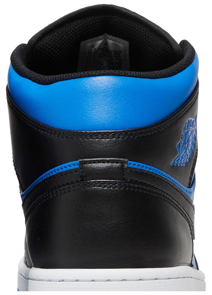 Jordan 1 Mid Black Royal Metallic