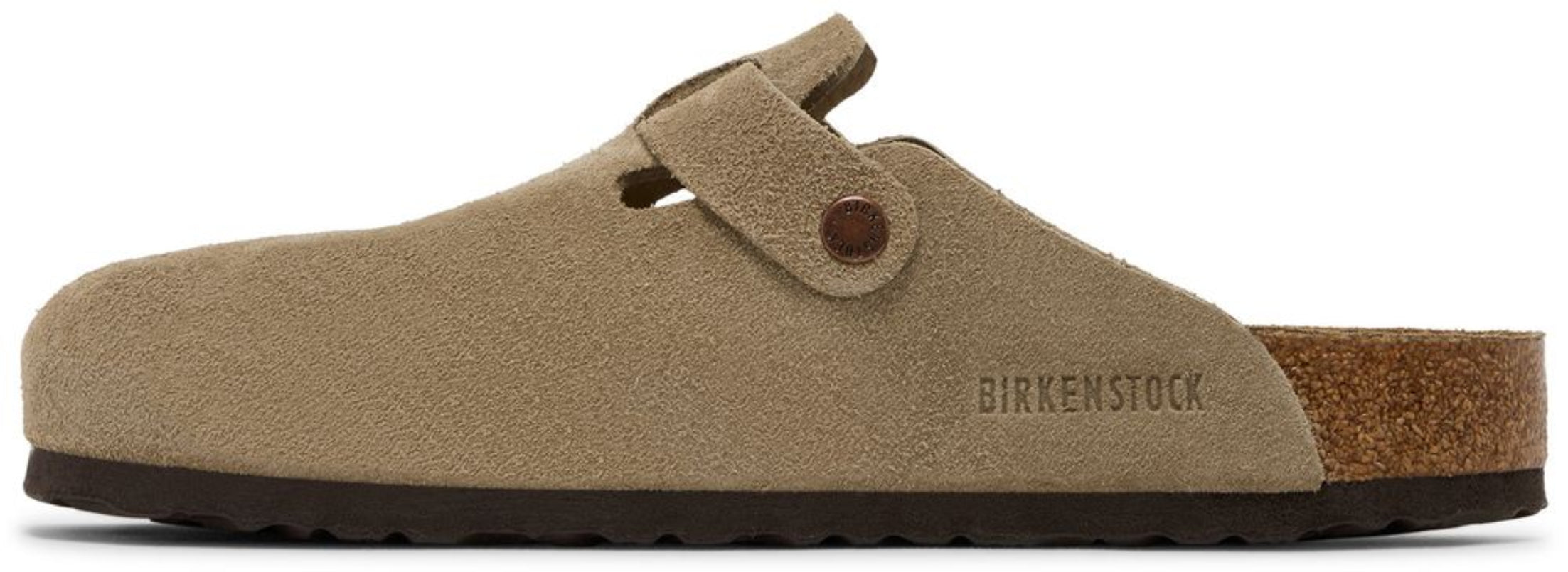 Birkenstock Boston Soft Footbed Suede Taupe
