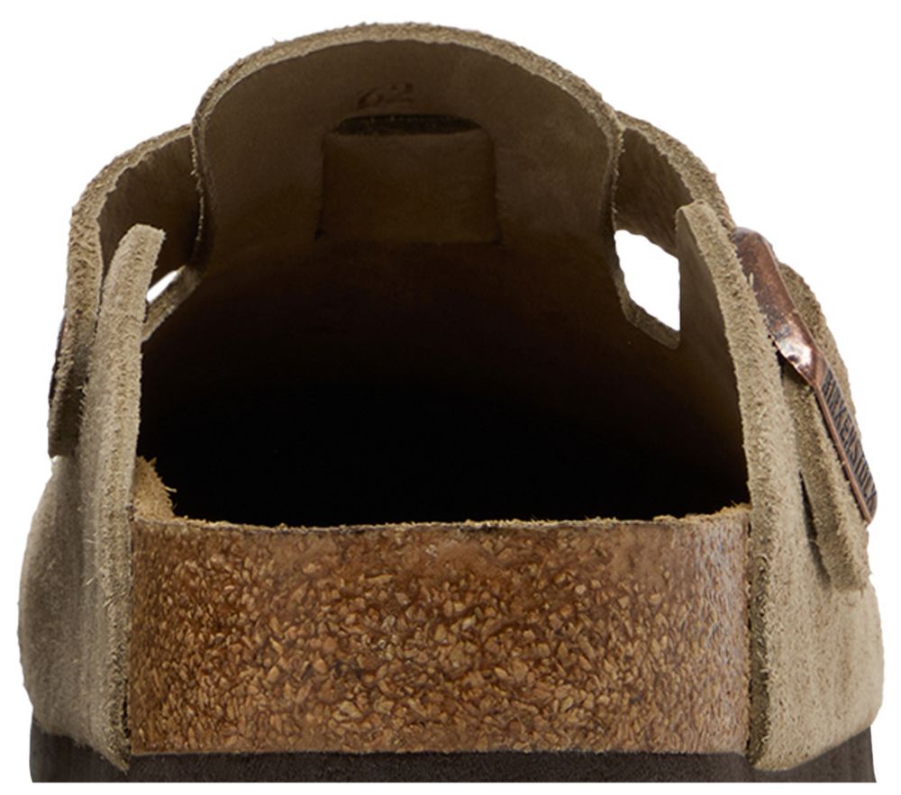 Birkenstock Boston Soft Footbed Suede Taupe