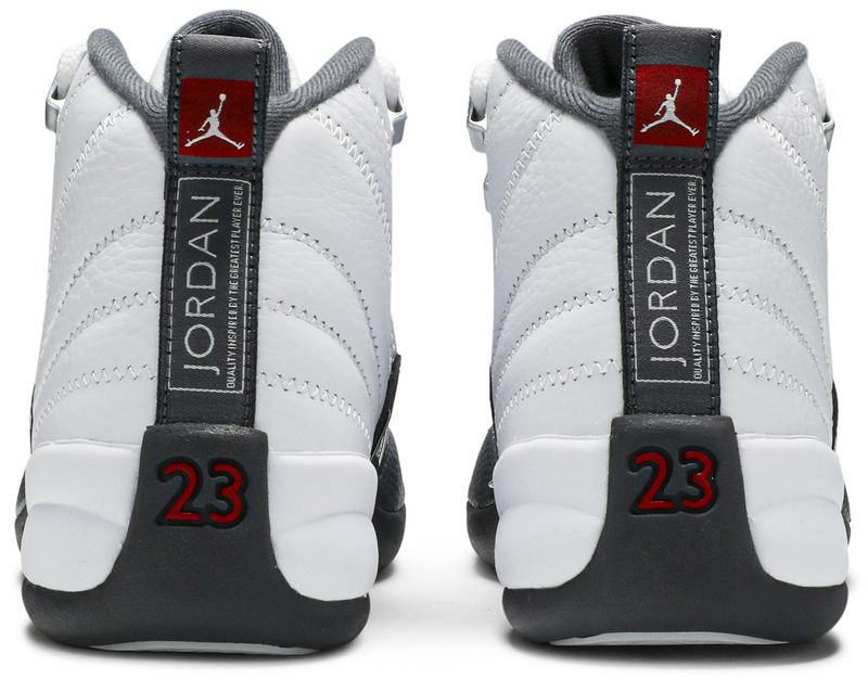 Jordan 12 Retro White Dark Grey (GS)
