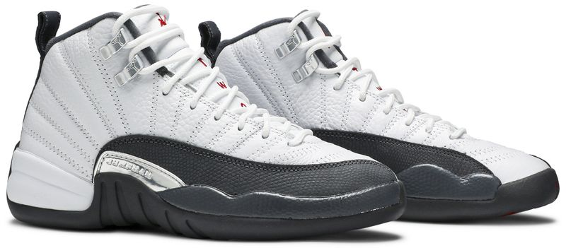 Jordan 12 Retro White Dark Grey (GS)