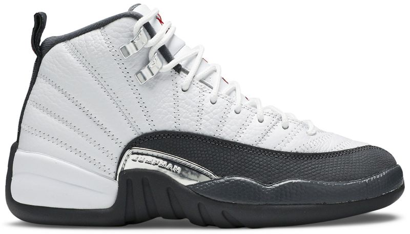 Jordan 12 Retro White Dark Grey (GS)