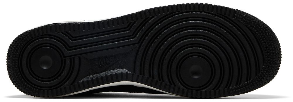 Nike Air Force 1 Low '07 LV8 Black Sail Embroidered Swoosh