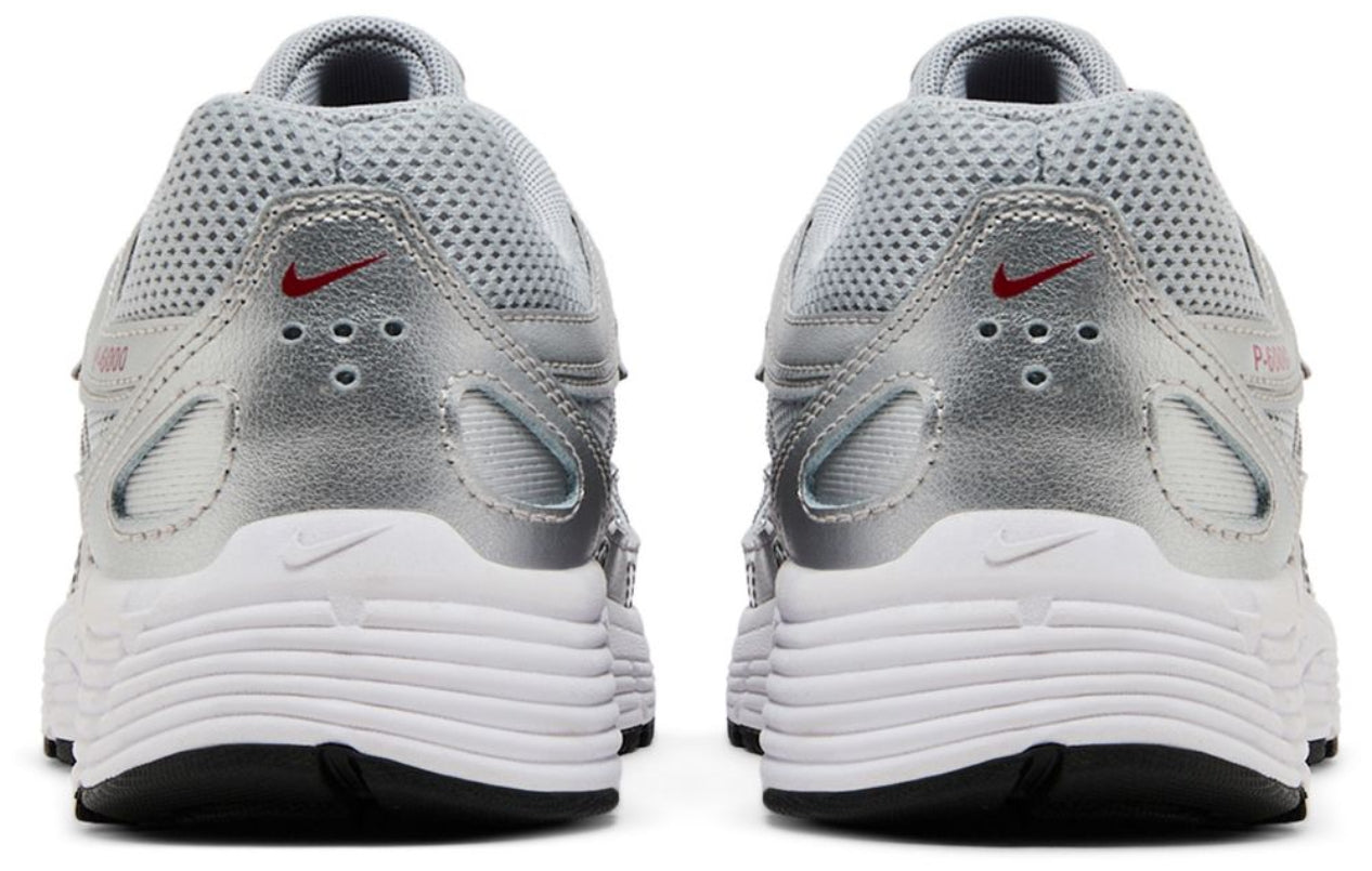 Nike P-6000 Metalic Silver Cool Red (GS)