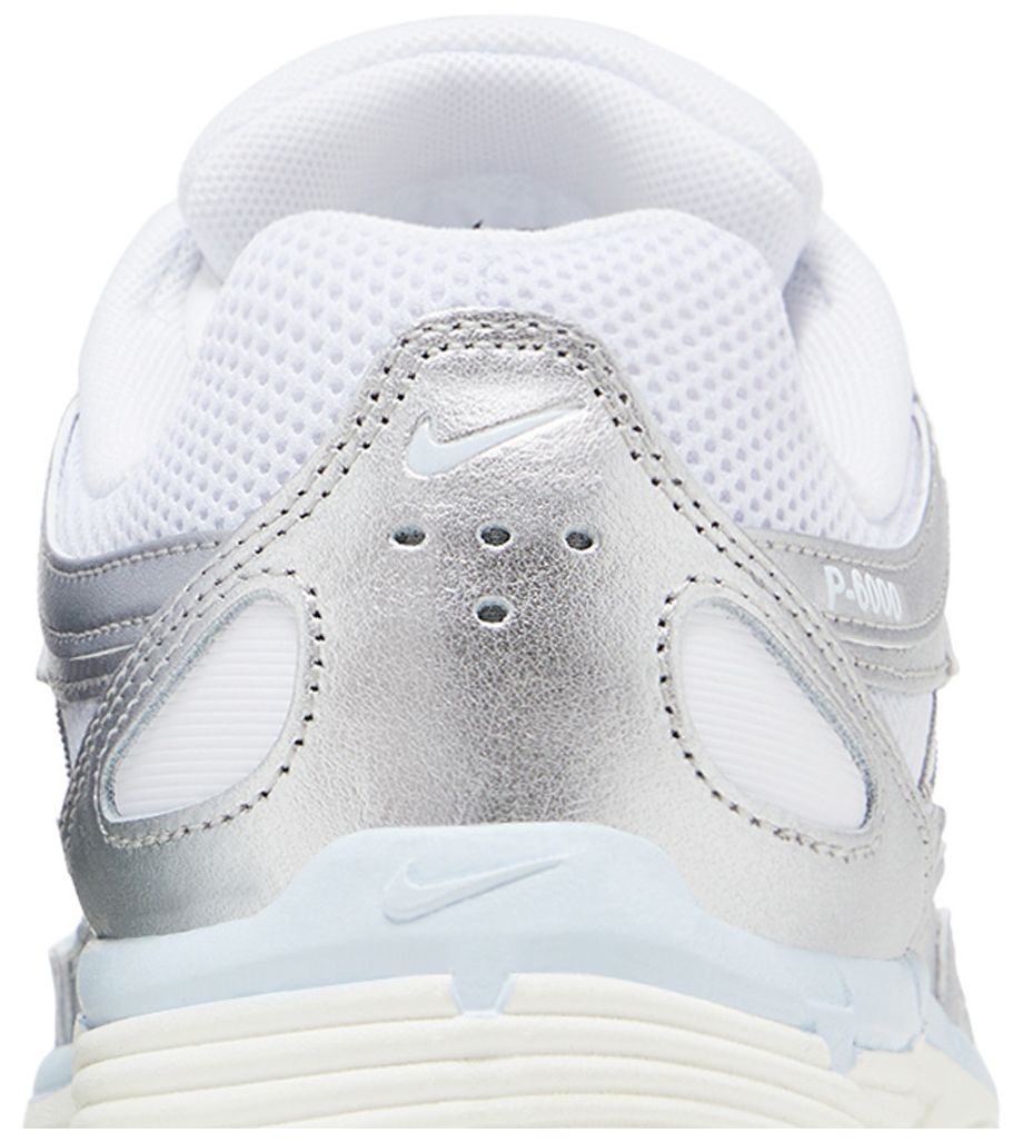Nike P-6000 White Blue Tint Sail Metallic Silver (Women's)