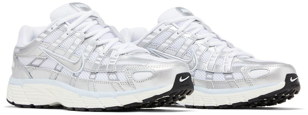 Nike P-6000 White Blue Tint Sail Metallic Silver (Women's)
