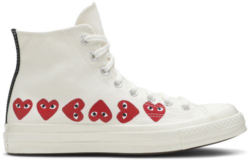 Converse Chuck Taylor All-Star 70s Hi Comme des Garcons Play Multi-Heart White