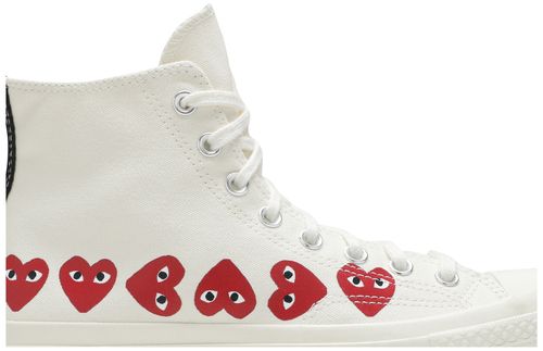 Converse Chuck Taylor All-Star 70s Hi Comme des Garcons Play Multi-Heart White