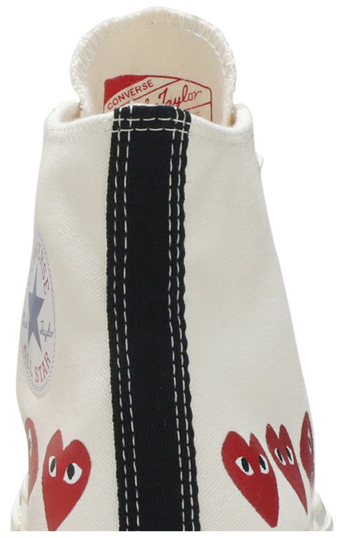 Converse Chuck Taylor All-Star 70s Hi Comme des Garcons Play Multi-Heart White