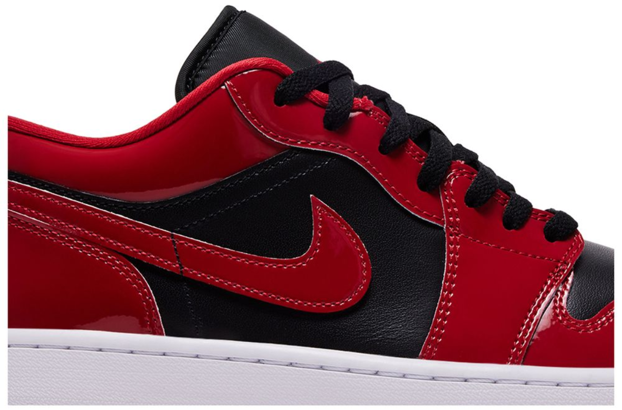 Jordan 1 Low SE Patent Varsity Red Black