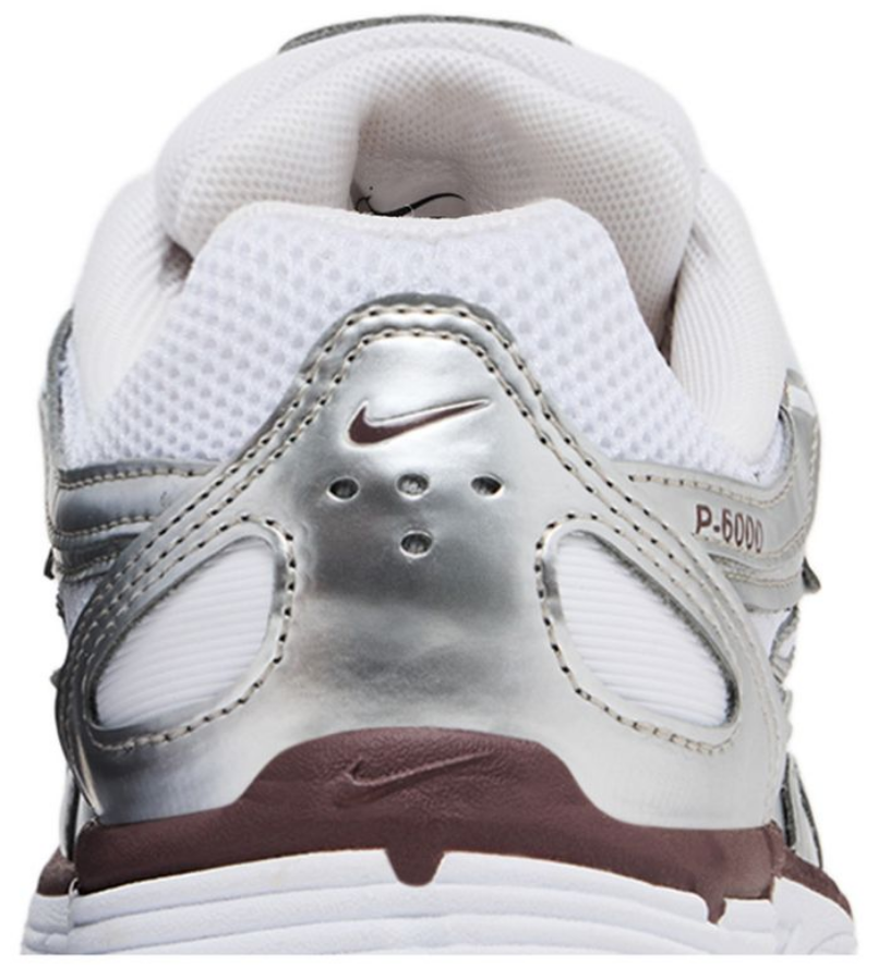 Nike P-6000 White Metallic Silver Tattoo (Women's)