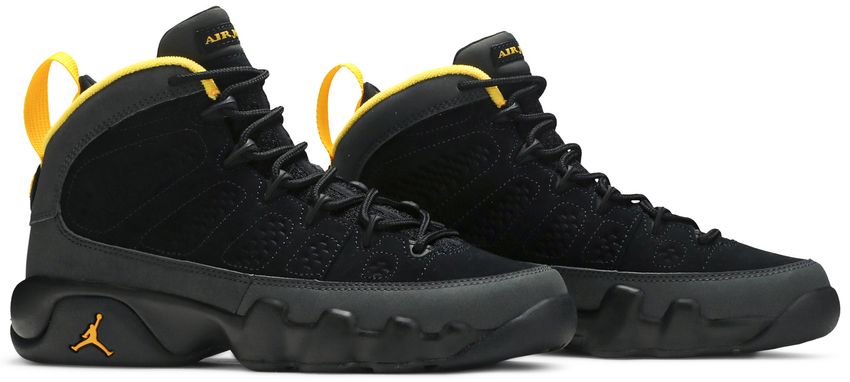 Jordan 9 Retro Dark Charcoal University Gold (GS)