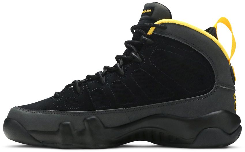 Jordan 9 Retro Dark Charcoal University Gold (GS)