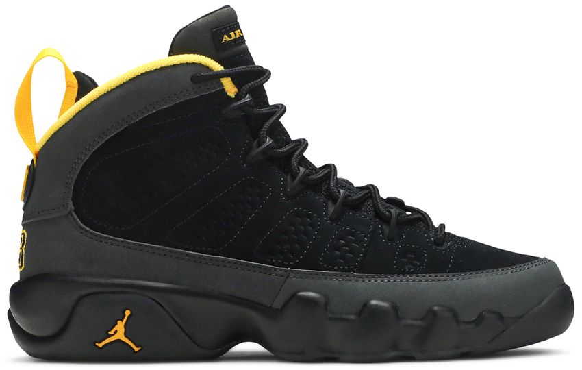 Jordan 9 Retro Dark Charcoal University Gold (GS)