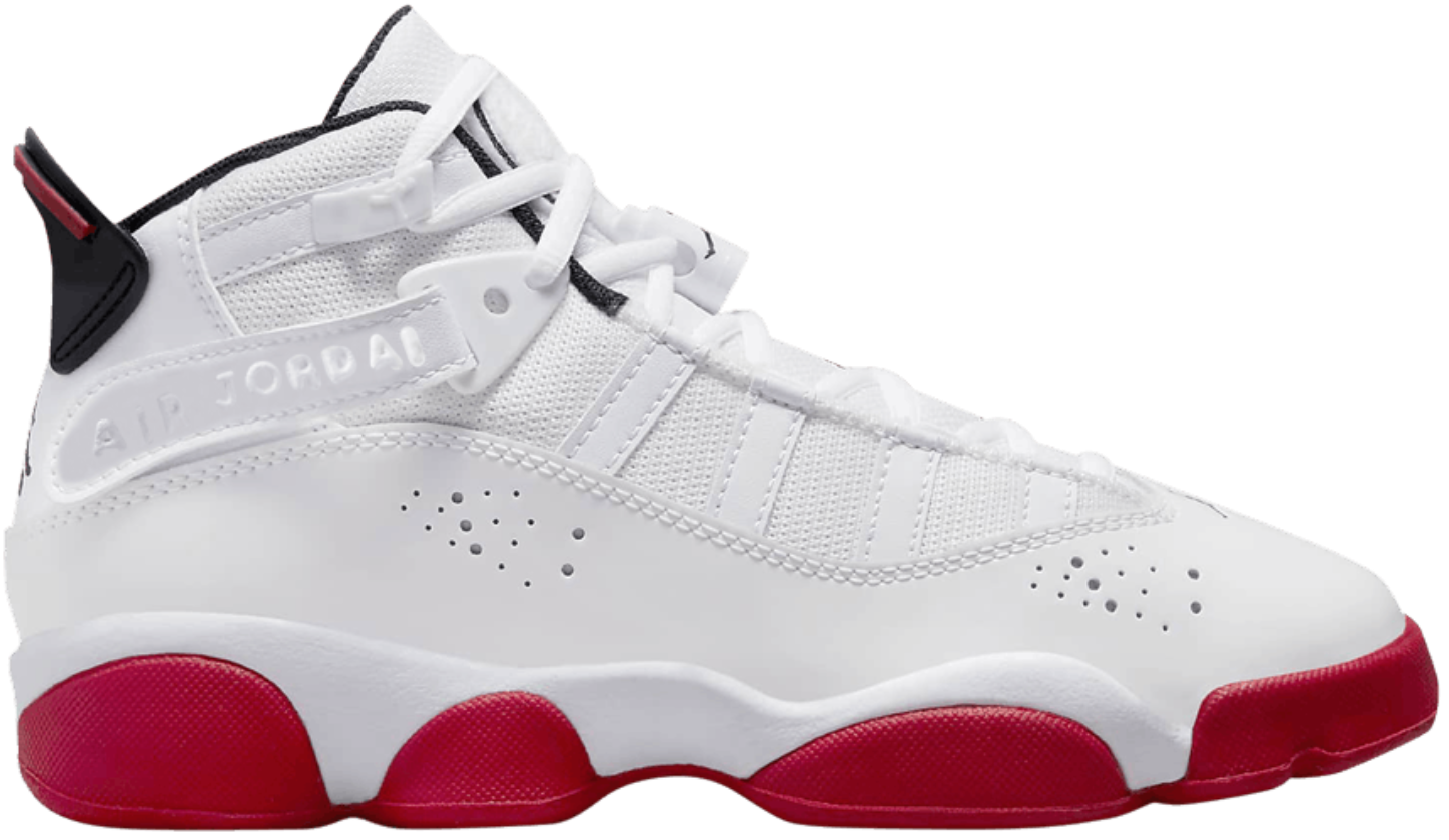 Jordan 6 Rings White University Red (GS)