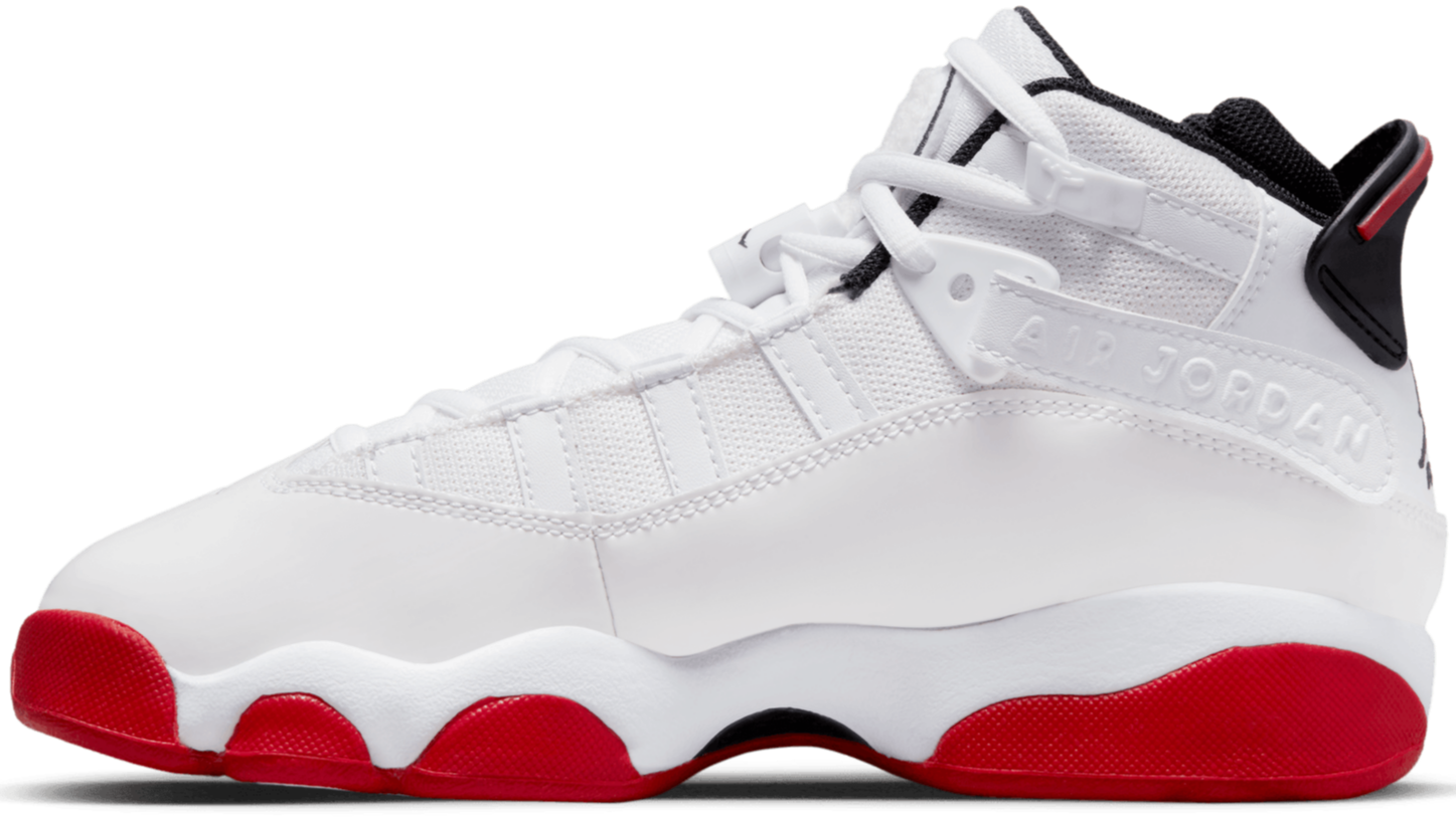 Jordan 6 Rings White University Red (GS)