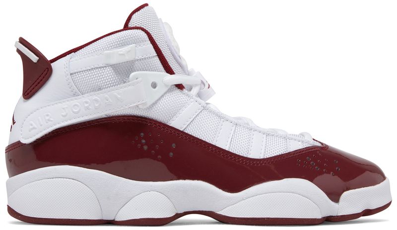 Jordan 6 Rings White Team Red (GS)