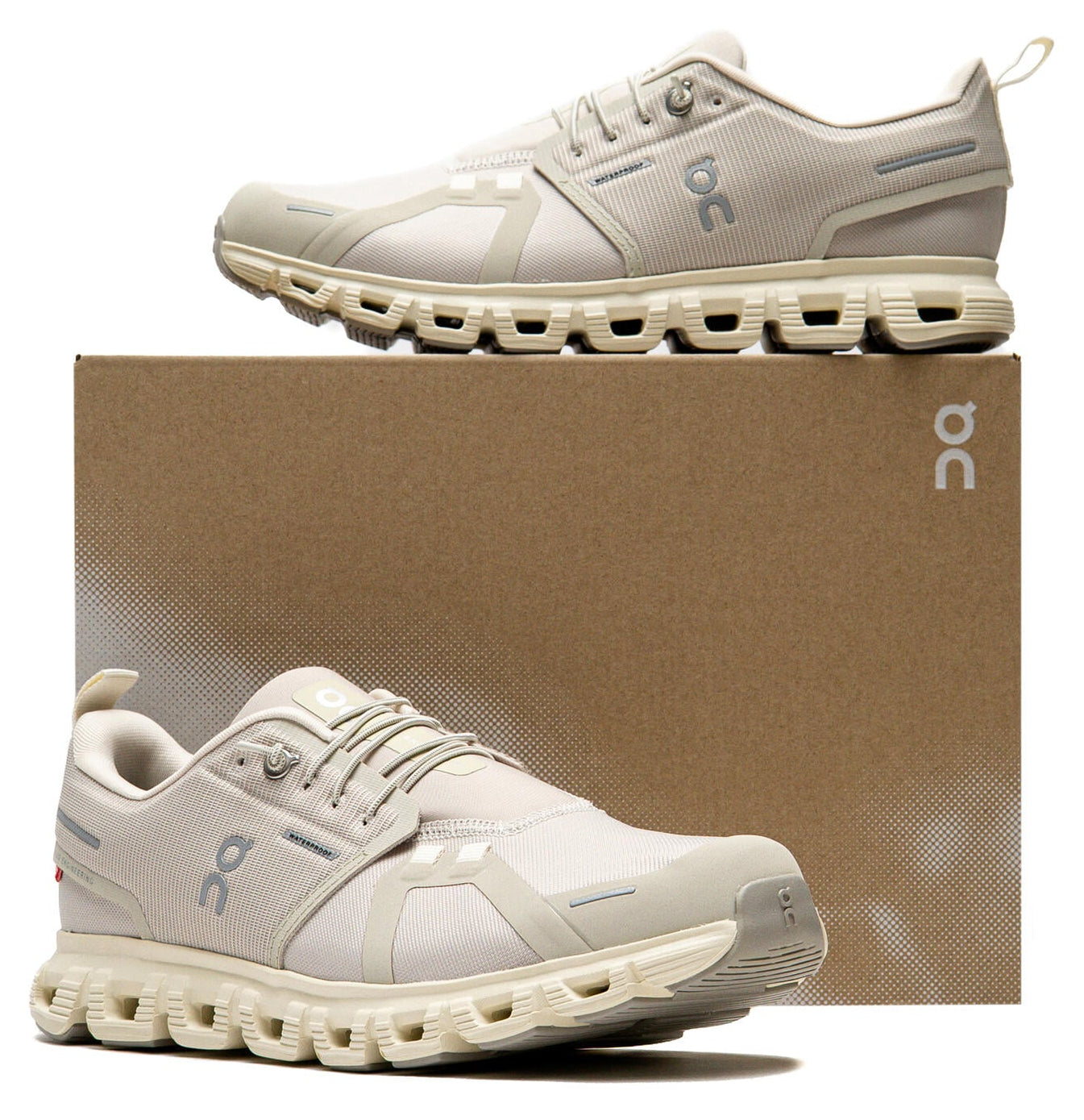 On Running Cloud 6 Waterproof Pelican Ghost