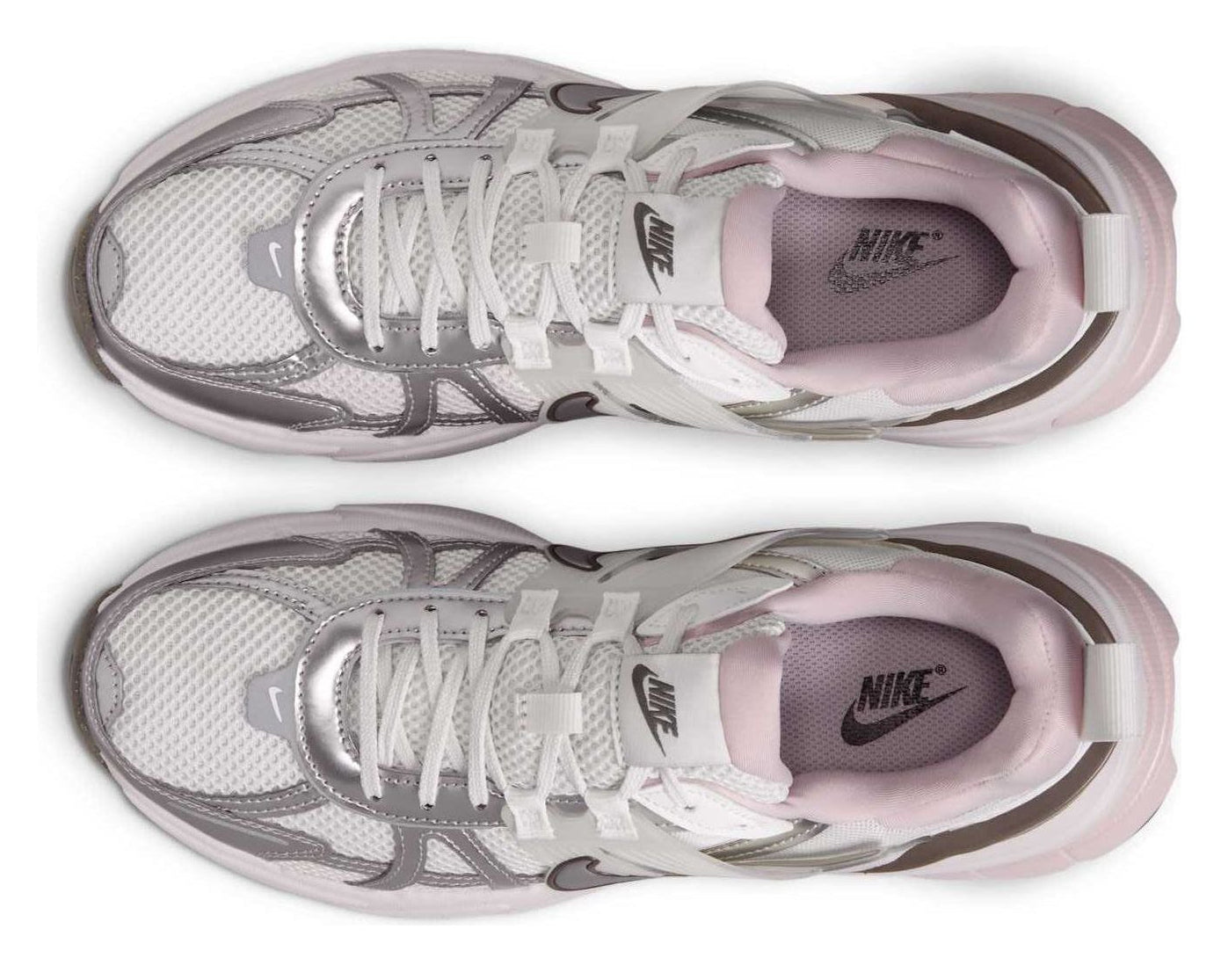 Nike V2K Run Platinum Tint Summit White Cave Stone Metallic Silver (Women's)