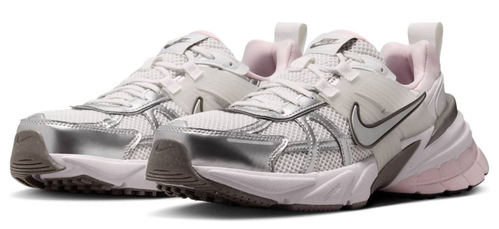 Nike V2K Run Platinum Tint Summit White Cave Stone Metallic Silver (Women's)