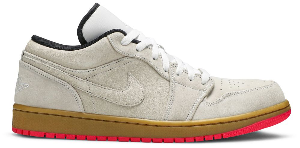 Jordan 1 Low White Gum Hyper Pink