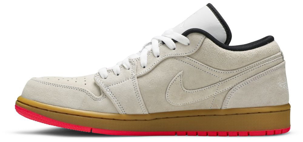 Jordan 1 Low White Gum Hyper Pink