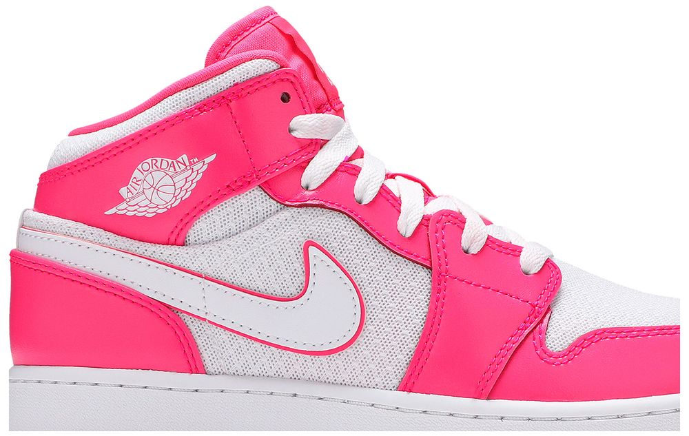 Jordan 1 Mid Hyper Pink White (GS)