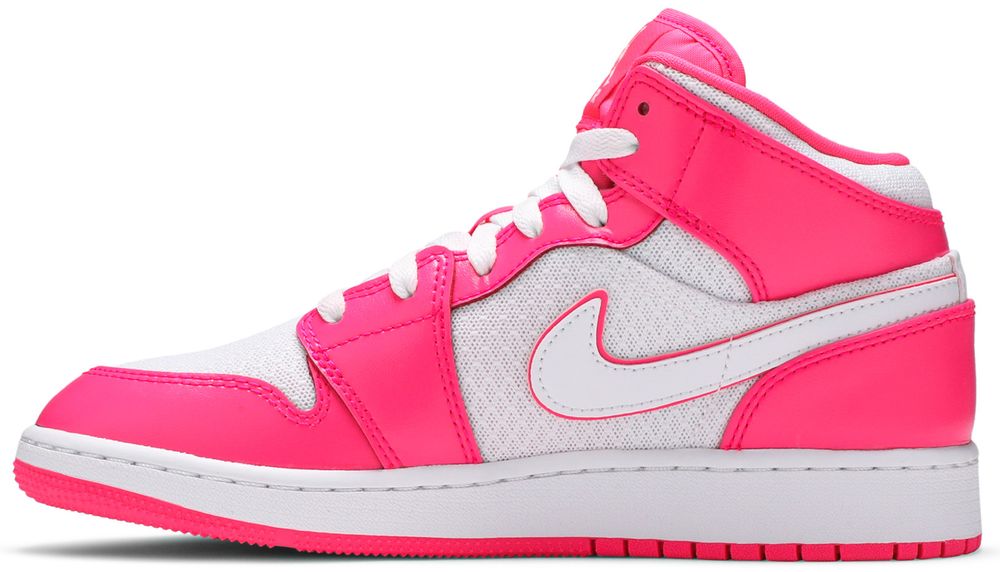Jordan 1 Mid Hyper Pink White (GS)
