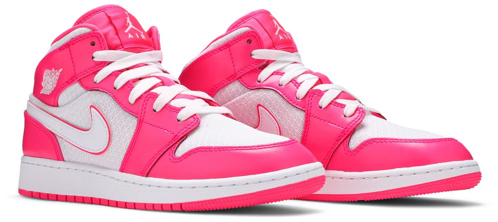 Jordan 1 Mid Hyper Pink White (GS)