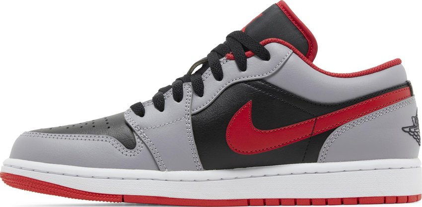 Jordan 1 Low Black Light Smoke Grey Gym Red