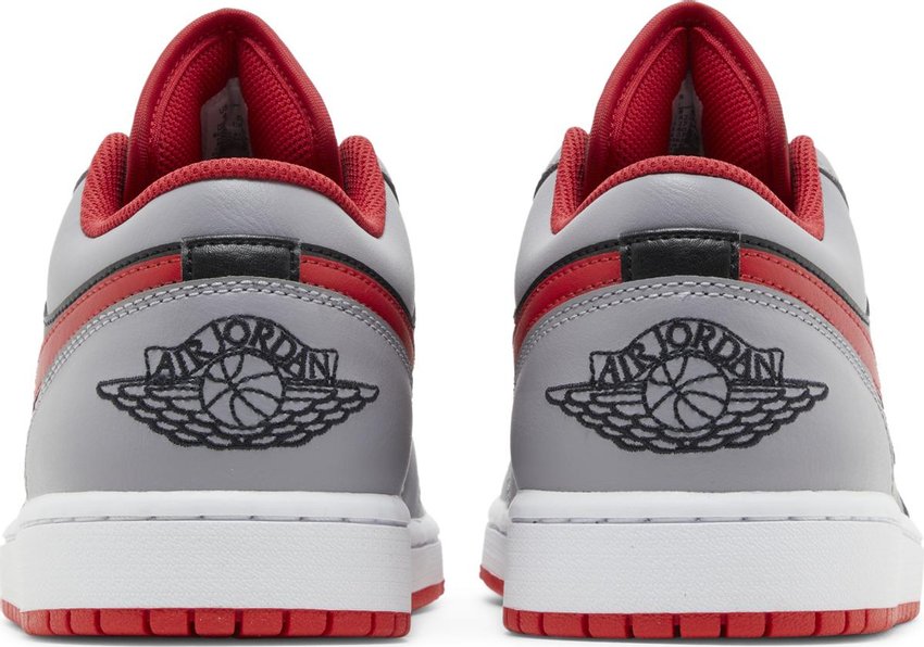 Jordan 1 Low Black Light Smoke Grey Gym Red