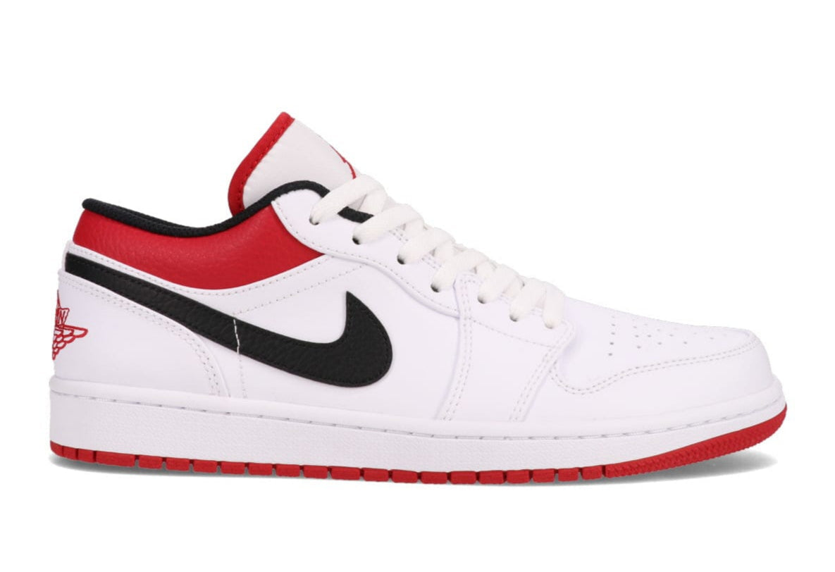 Jordan 1 Low White University Red Black