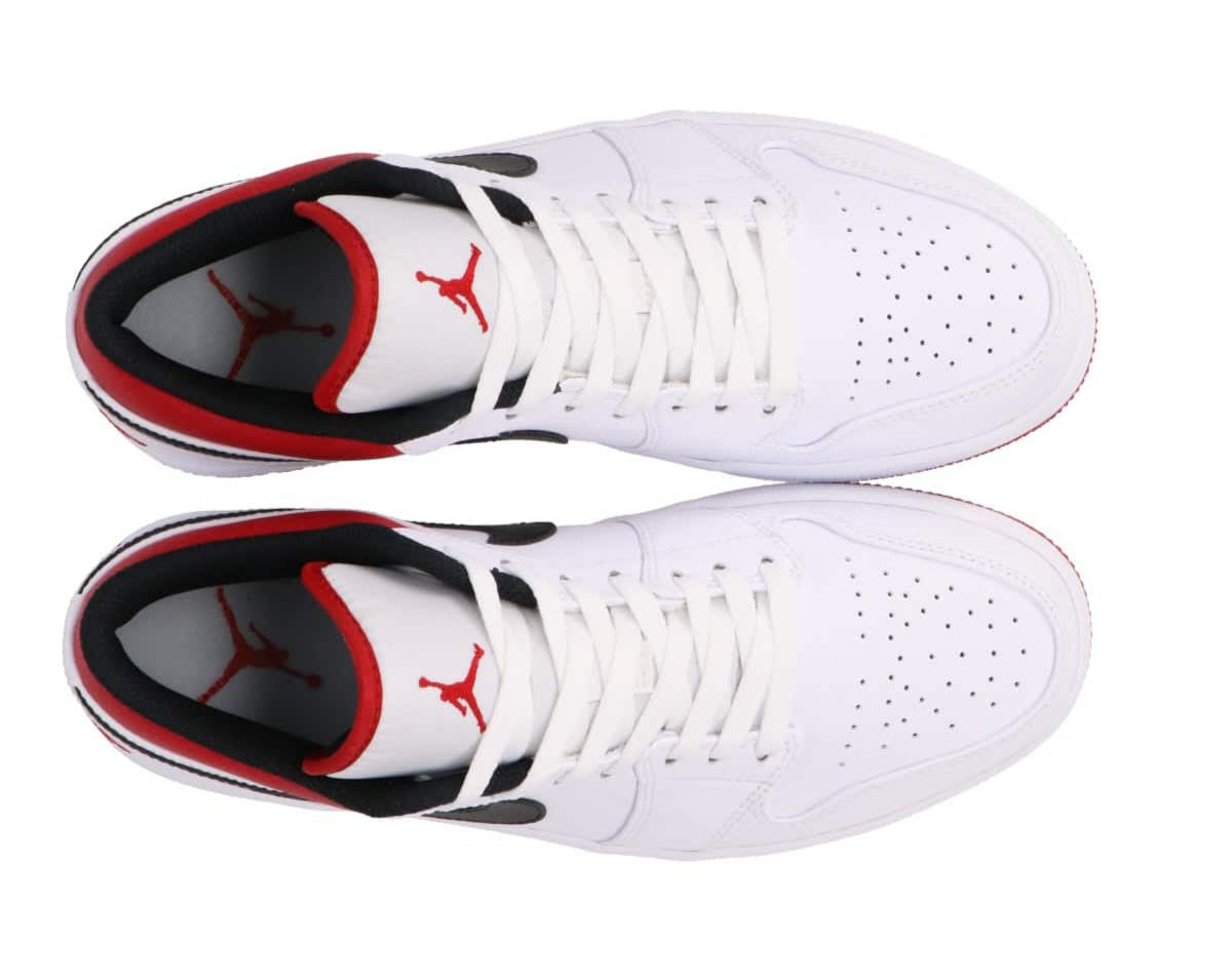 Jordan 1 Low White University Red Black
