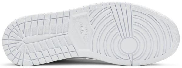 Jordan 1 Low Triple White Tumbled Leather