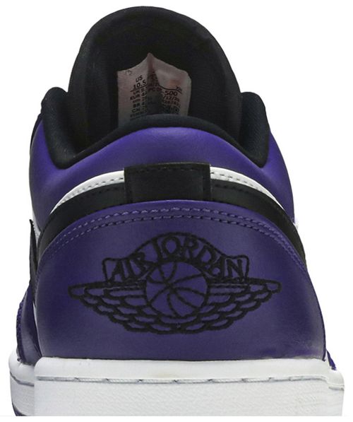 Jordan 1 Low Court Purple White