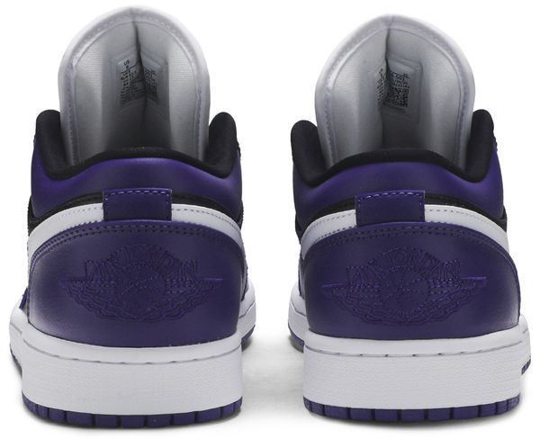 Jordan 1 Low Court Purple Black