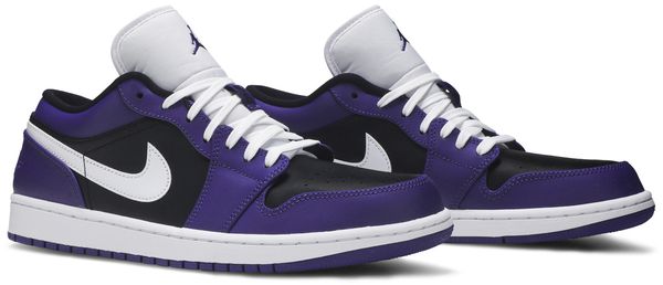 Jordan 1 Low Court Purple Black