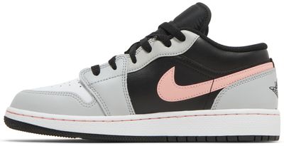 Jordan 1 Low Black Grey Pink (GS)