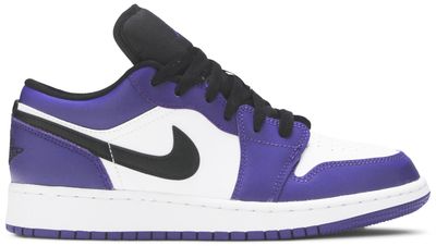 Jordan 1 Low Court Purple White (GS)