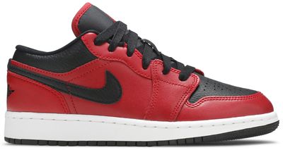 Jordan 1 Low Gym Red Black Pebbled (GS)