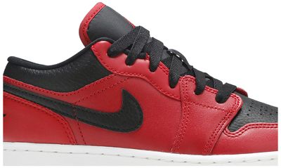 Jordan 1 Low Gym Red Black Pebbled (GS)