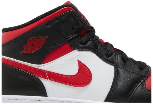 Air Jordan 1 Mid Black Fire Red (GS)