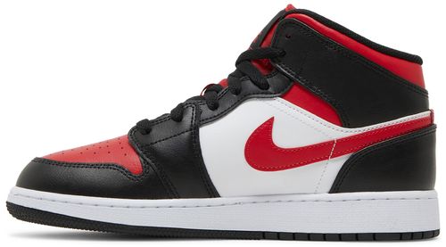 Air Jordan 1 Mid Black Fire Red (GS)