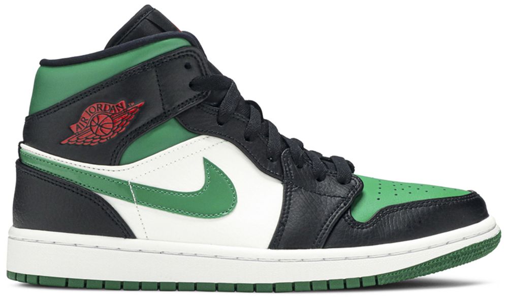 Jordan 1 Mid Green Toe